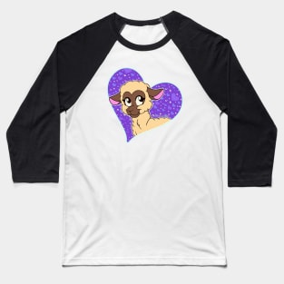 Sweet Sheep - Valentine's Day (Grape Soda,Close-up) Baseball T-Shirt